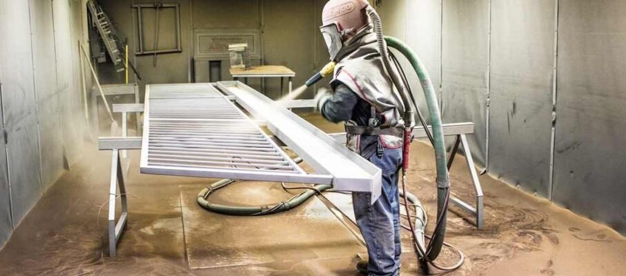 سندبلاست فلزی